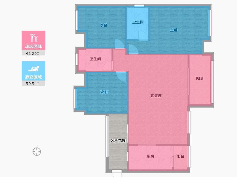 贵州省-遵义市-中建幸福城C区-100.29-户型库-动静分区