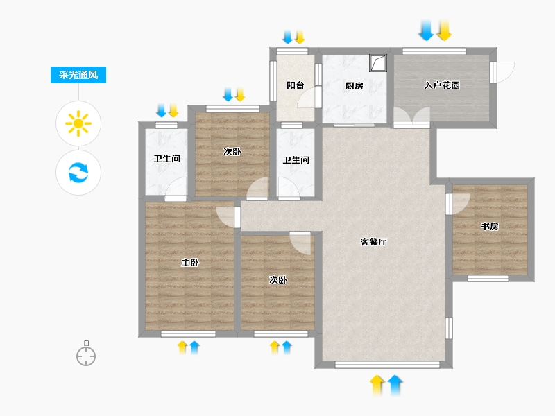 四川省-凉山彝族自治州-邦泰臻境-101.00-户型库-采光通风