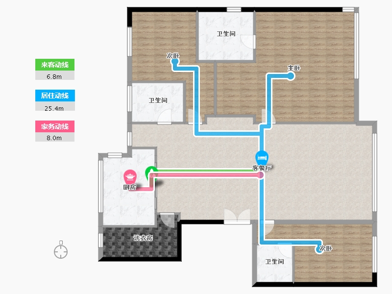 河北省-保定市-名人国际-163.20-户型库-动静线