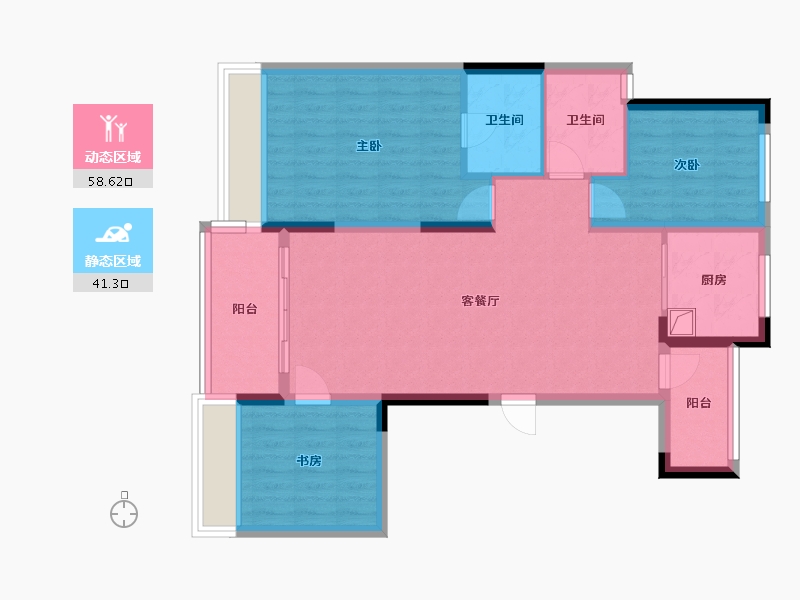 河南省-开封市-金明府七期-100.00-户型库-动静分区