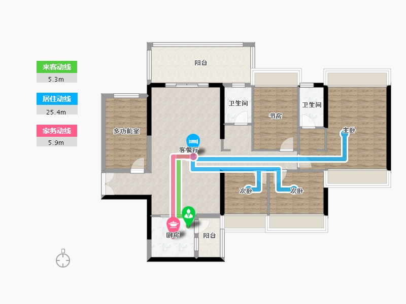 广东省-湛江市-飞鹏万荟世界铂悦-142.37-户型库-动静线