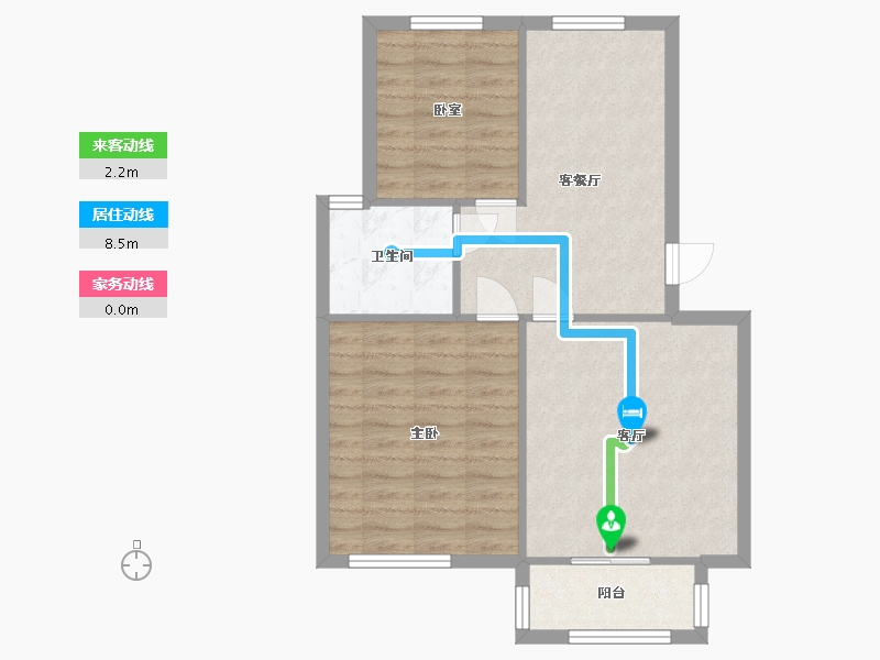 江苏省-苏州市-宝领家园-65.90-户型库-动静线