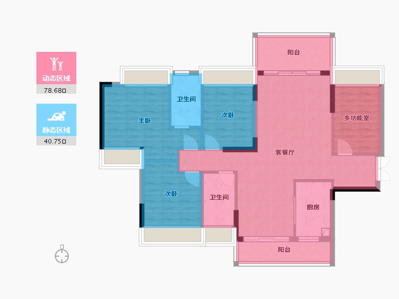 广东省-云浮市-华盛圆坊都荟-108.25-户型库-动静分区