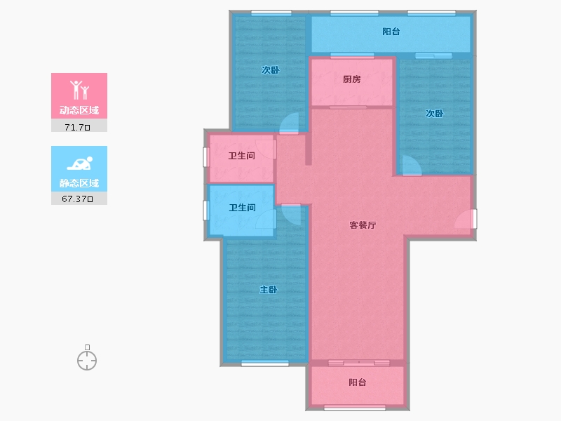 山西省-临汾市-锦悦府-102.40-户型库-动静分区