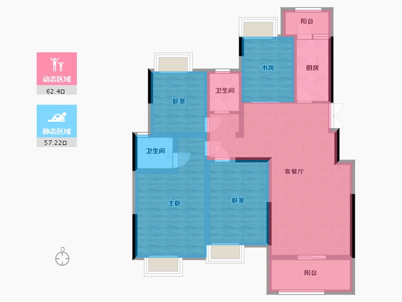 四川省-广安市-交投翡翠台-120.47-户型库-动静分区