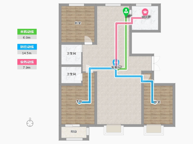 河北省-石家庄市-大者安吉-135.00-户型库-动静线