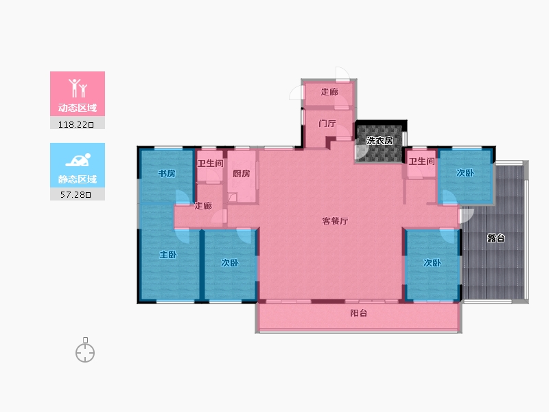 山东省-枣庄市-金玉嘉园-176.00-户型库-动静分区