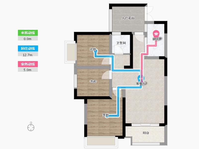 湖南省-长沙市-明发阅江悦府-71.20-户型库-动静线