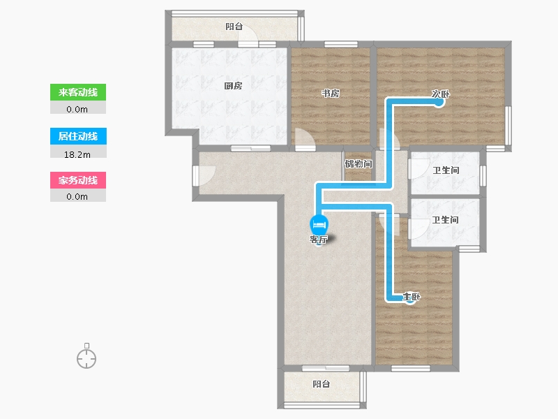 北京-北京市-广泰小区-101.60-户型库-动静线