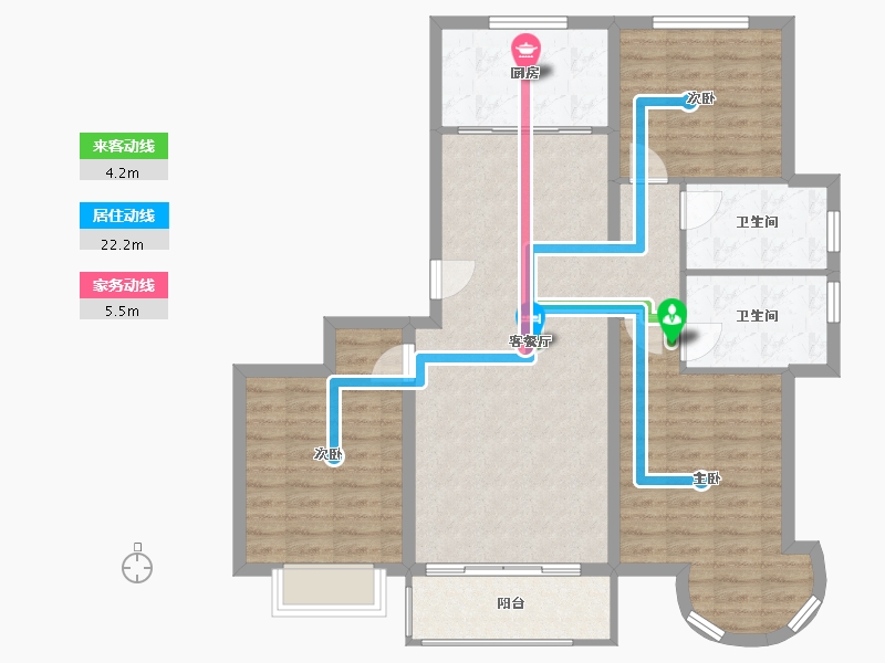 河北省-邯郸市-银河御府-102.40-户型库-动静线