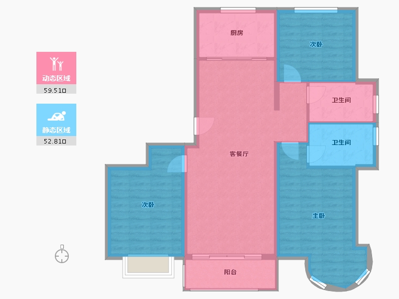 河北省-邯郸市-银河御府-102.40-户型库-动静分区