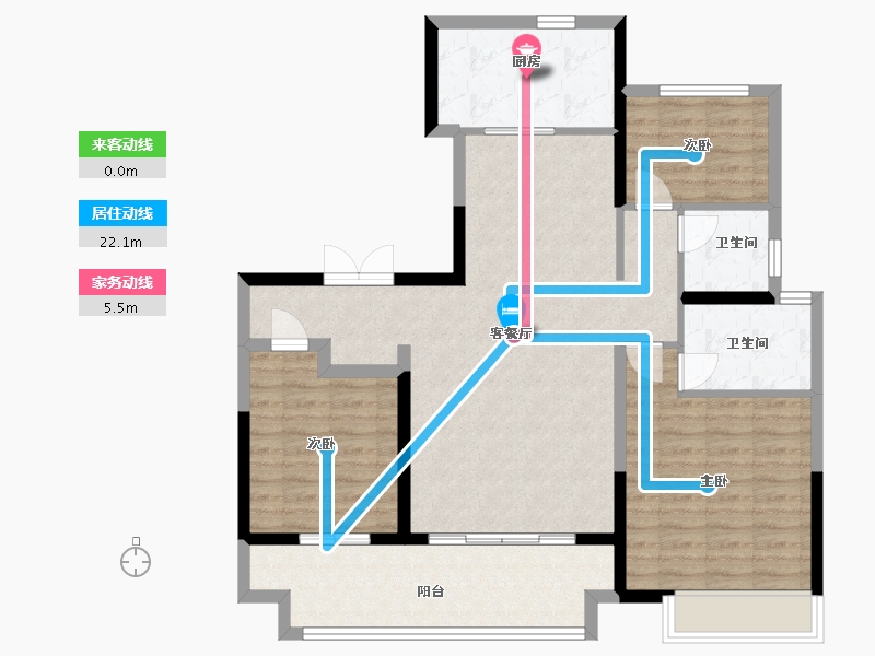 山东省-德州市-金辰府-98.97-户型库-动静线