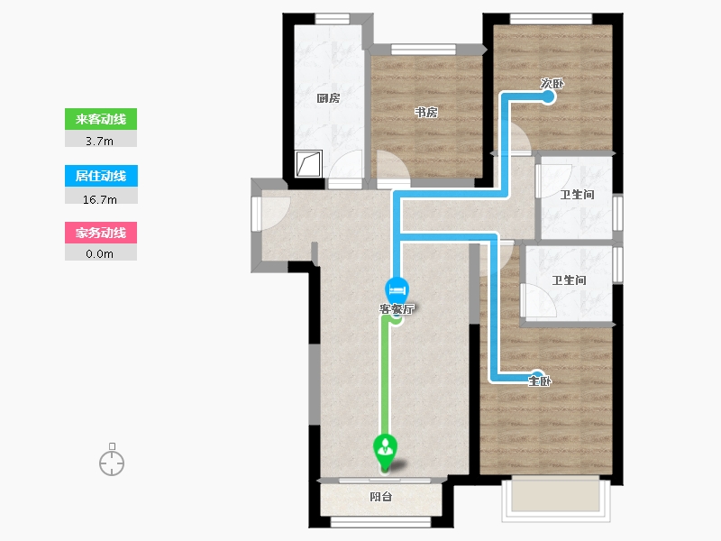 河北省-唐山市-水山樾城-80.53-户型库-动静线