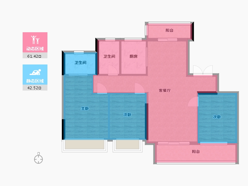 河南省-信阳市-江南悦盺园-96.00-户型库-动静分区