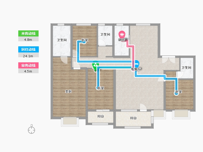 河北省-邢台市-悦湖公馆-144.00-户型库-动静线