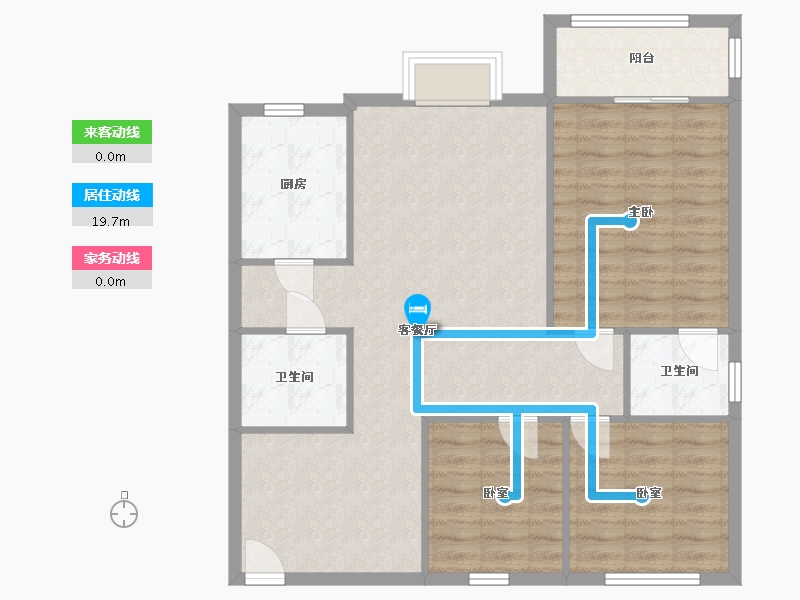 四川省-成都市-流溪苑-96.80-户型库-动静线