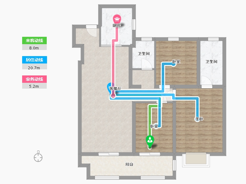 河北省-邢台市-天一府-106.40-户型库-动静线