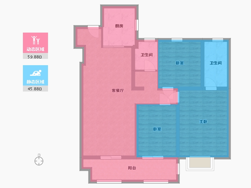 河北省-邢台市-天一府-106.40-户型库-动静分区