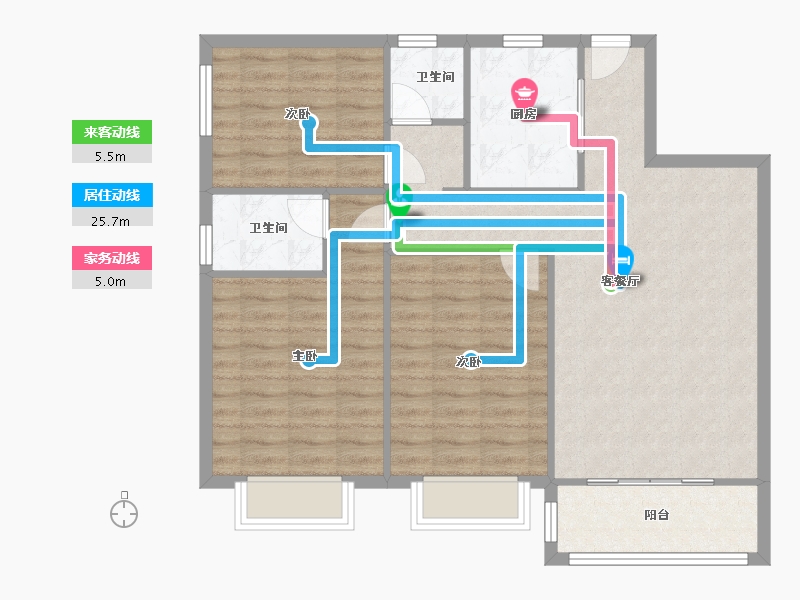 湖北省-宜昌市-桂林丽岛-92.50-户型库-动静线