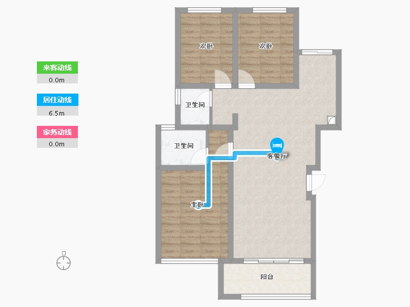 重庆-重庆市-黛山道8号-84.00-户型库-动静线