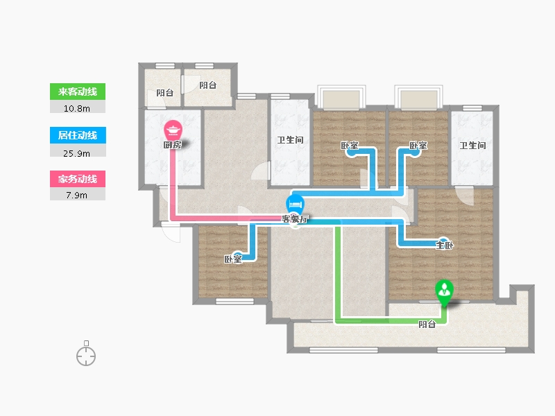 安徽省-合肥市-新华学府春天-122.40-户型库-动静线