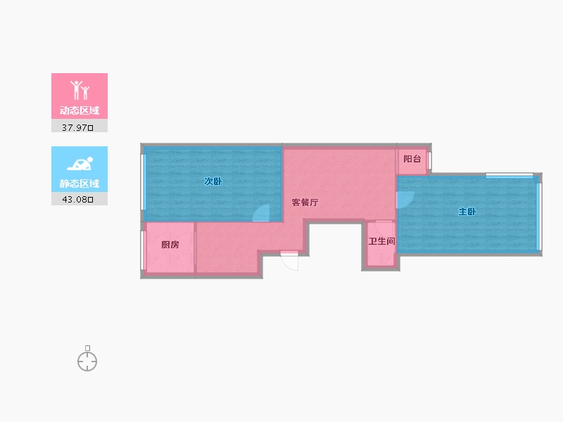 河北省-廊坊市-盛园小区-76.95-户型库-动静分区