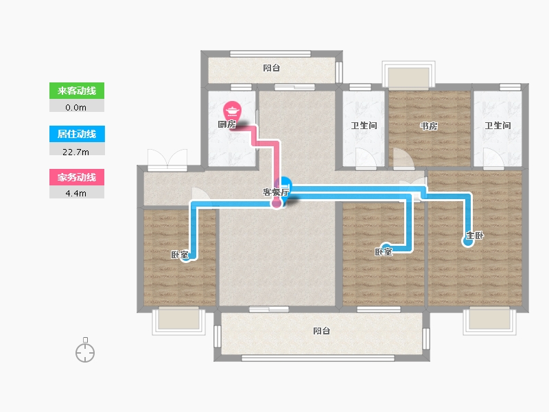 江西省-九江市-龙城壹品小区-120.00-户型库-动静线