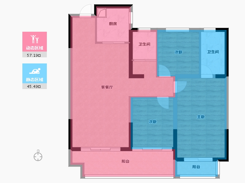 河南省-南阳市-上和居-91.94-户型库-动静分区