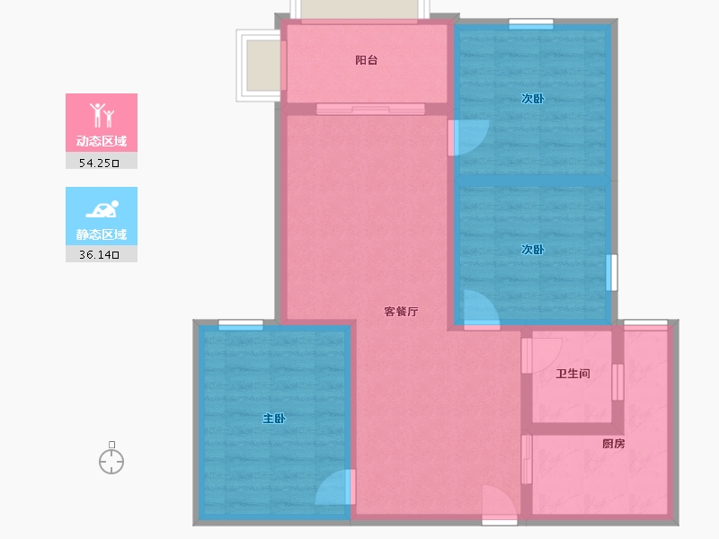 福建省-三明市-吉祥福邸-79.20-户型库-动静分区