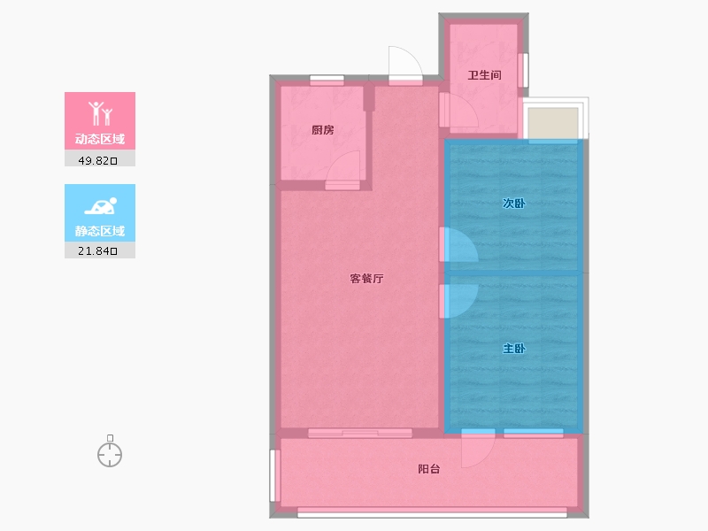 云南省-西双版纳傣族自治州-保利西双曼湖(飞龙康养小镇)-63.07-户型库-动静分区