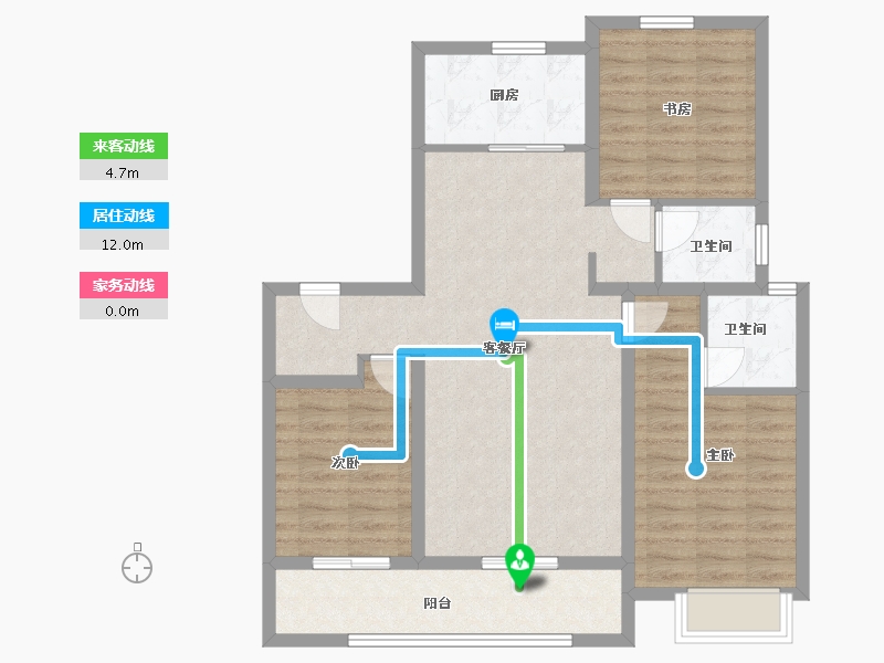 河北省-石家庄市-城发投·云澜悦府（华药北项目)-90.20-户型库-动静线