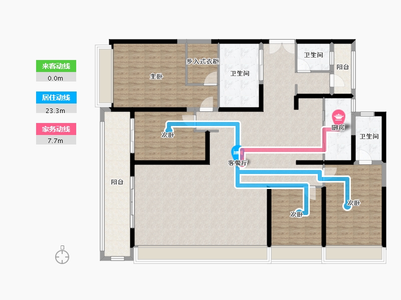 四川省-成都市-江安礼岸-179.11-户型库-动静线