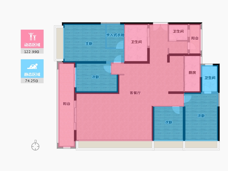 四川省-成都市-江安礼岸-179.11-户型库-动静分区