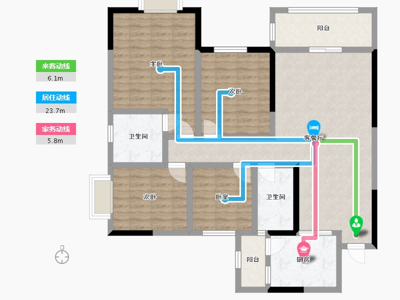 贵州省-毕节市-黔顺家园-112.26-户型库-动静线