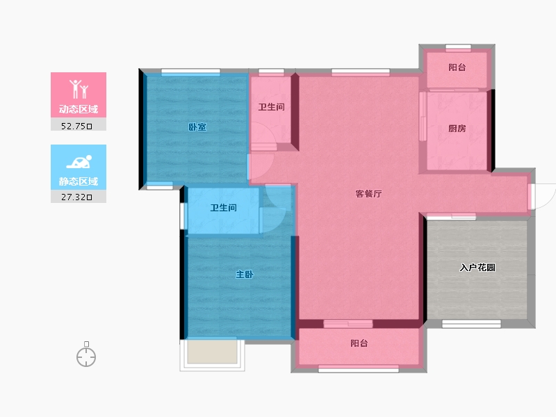 广东省-湛江市-阅海华府-81.22-户型库-动静分区