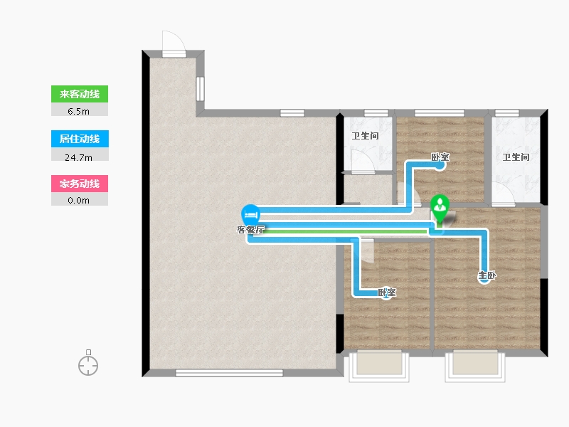 浙江省-丽水市-绿城·湖境云庐-103.04-户型库-动静线