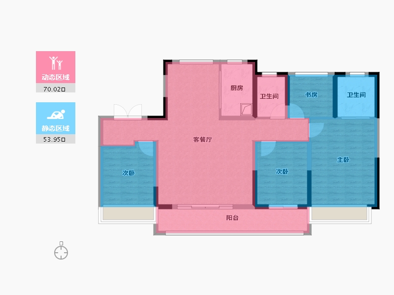 浙江省-温州市-和欣丽园-111.20-户型库-动静分区