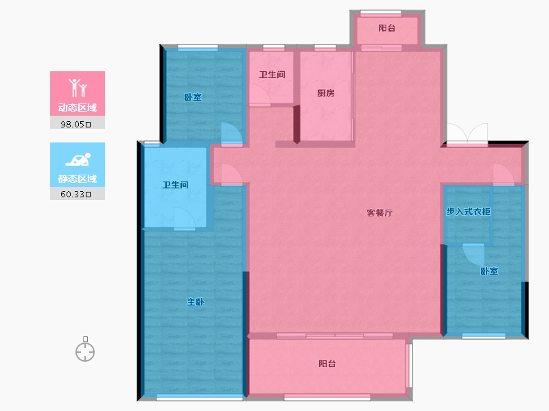 湖北省-恩施土家族苗族自治州-青云天序-144.01-户型库-动静分区