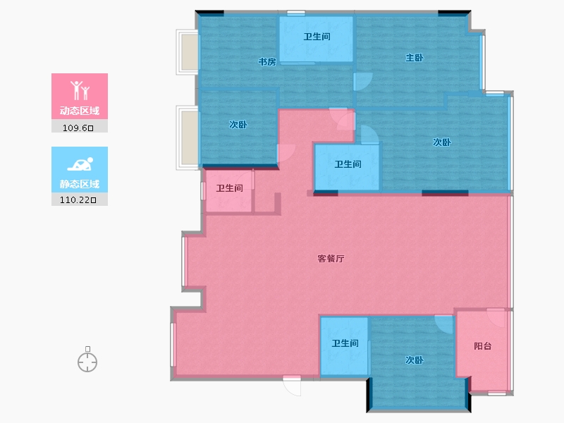 福建省-宁德市-大东海翡翠湖-160.00-户型库-动静分区