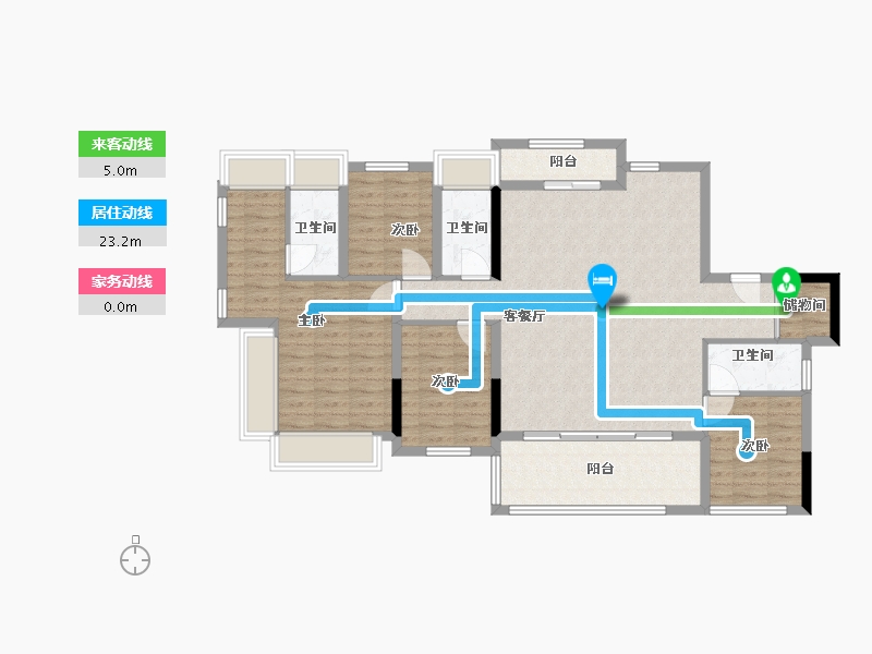 广东省-广州市-国贸云上-114.00-户型库-动静线