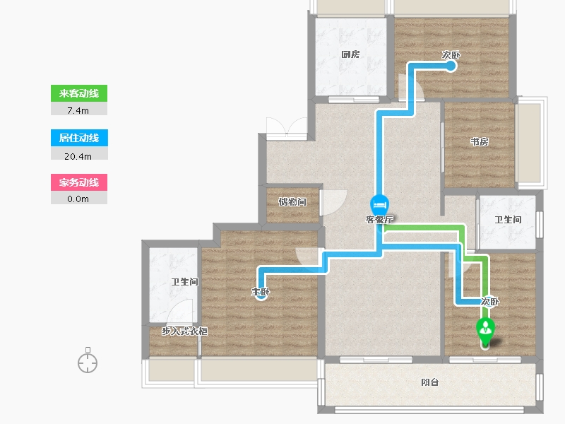 浙江省-温州市-世纪樾府-115.00-户型库-动静线