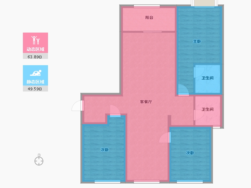 河北省-保定市-荣联馨园-101.60-户型库-动静分区