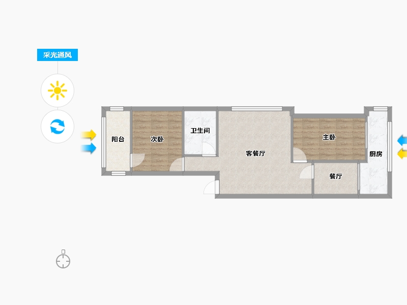 河北省-承德市-云西小区-66.18-户型库-采光通风