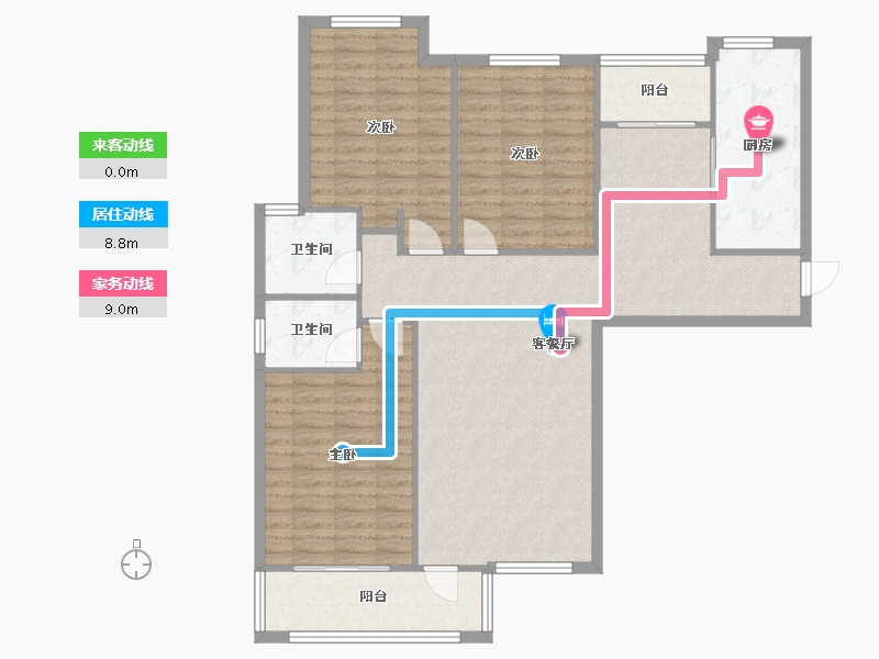 河南省-郑州市-天一建苑小区-118.92-户型库-动静线