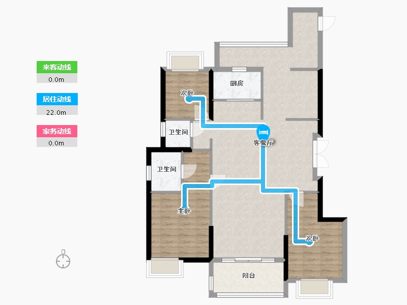 福建省-泉州市-禹洲·天著-116.00-户型库-动静线