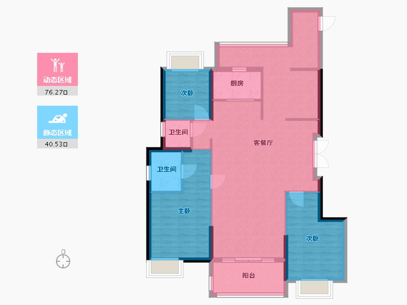 福建省-泉州市-禹洲·天著-116.00-户型库-动静分区