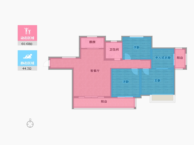 安徽省-宿州市-翔豪新都-92.80-户型库-动静分区