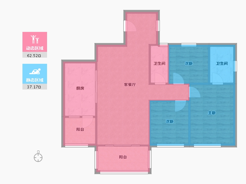 广东省-湛江市-南国豪苑-78.00-户型库-动静分区