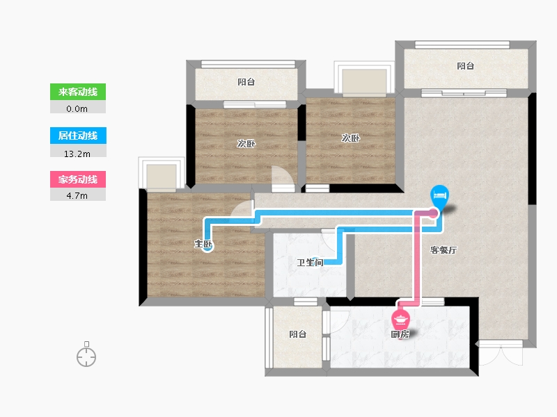 四川省-资阳市-喜悦长岛-83.49-户型库-动静线