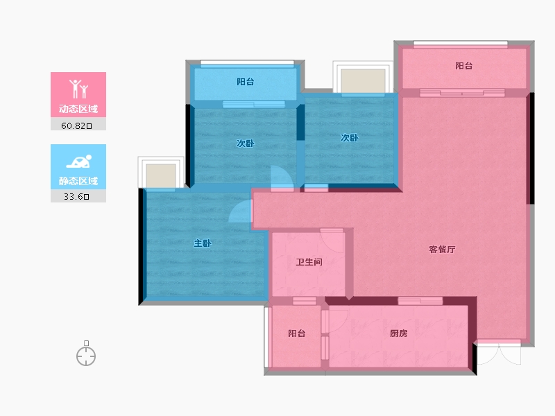 四川省-资阳市-喜悦长岛-83.49-户型库-动静分区